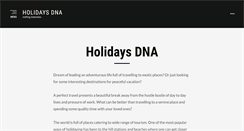 Desktop Screenshot of holidaysdna.com