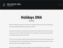 Tablet Screenshot of holidaysdna.com